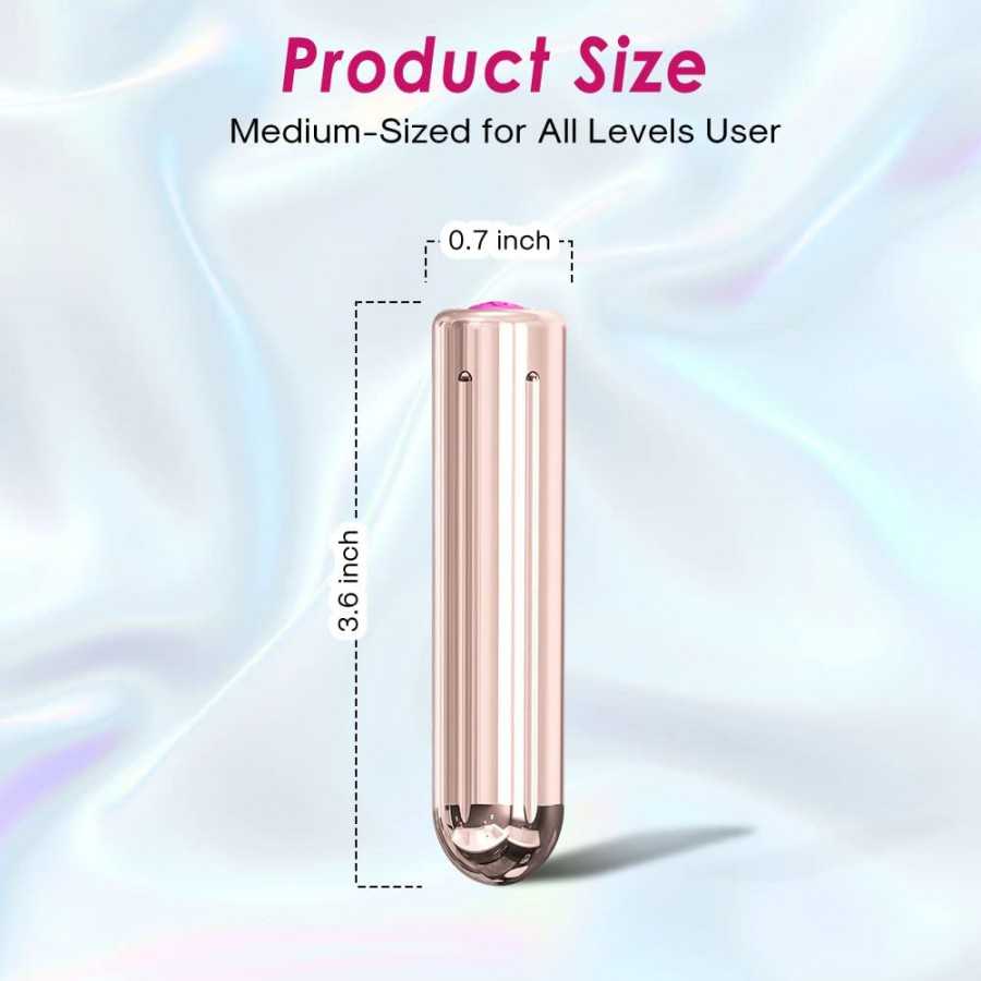 G-Spot Vibrator - Bullet Powerful Vibration for Clitoral Nipple Anal Stimulator, Vaginal Massager Portable Size with 9 Modes Vib