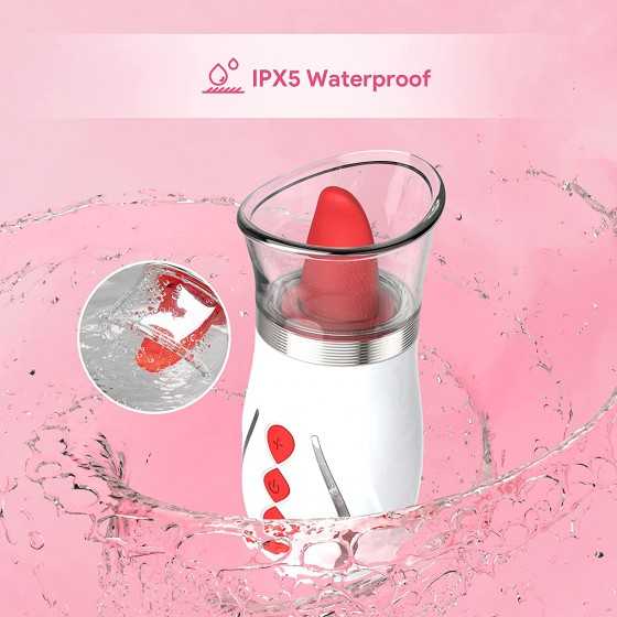 Begonia Angel Rose Toys for Women Sucking Vibrator with Tongue Rechargeable Clitoral Nipple Stimulator Adult Sucker Sex Toy (Sho