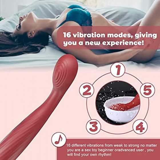 G Spot Finger Vibrator, XINBALE Clitoral G-Spot Stimulator with 16 Vibrations, Waterproof Clitoris Nipple Vagina Massager for Wo