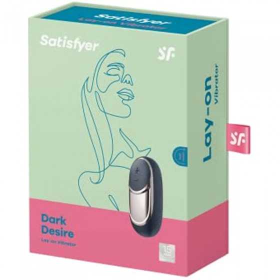 Satisfyer Dark Desire Lay-On Vibrator - Powerful Vibrating Clitoral Stimulator, Personal Massager for Stimulation of Clitoris an
