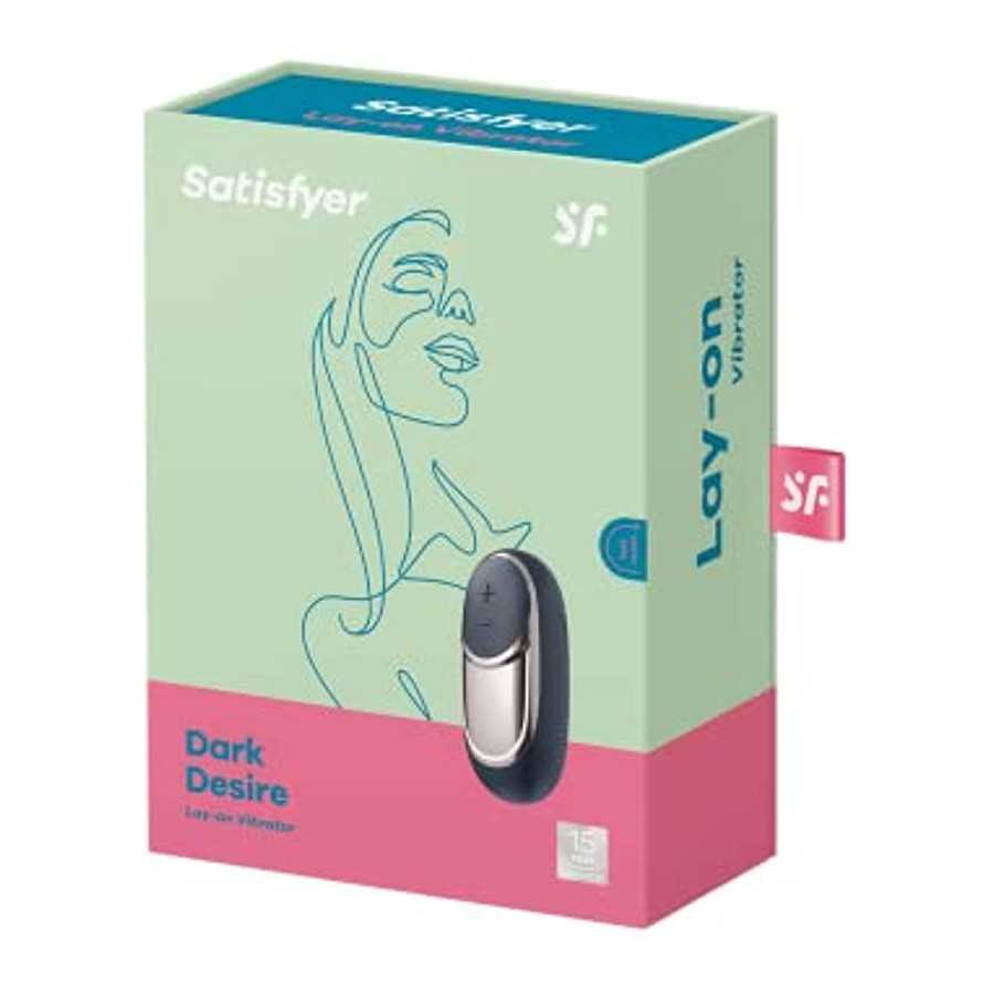 Satisfyer Dark Desire Lay-On Vibrator - Powerful Vibrating Clitoral Stimulator, Personal Massager for Stimulation of Clitoris an