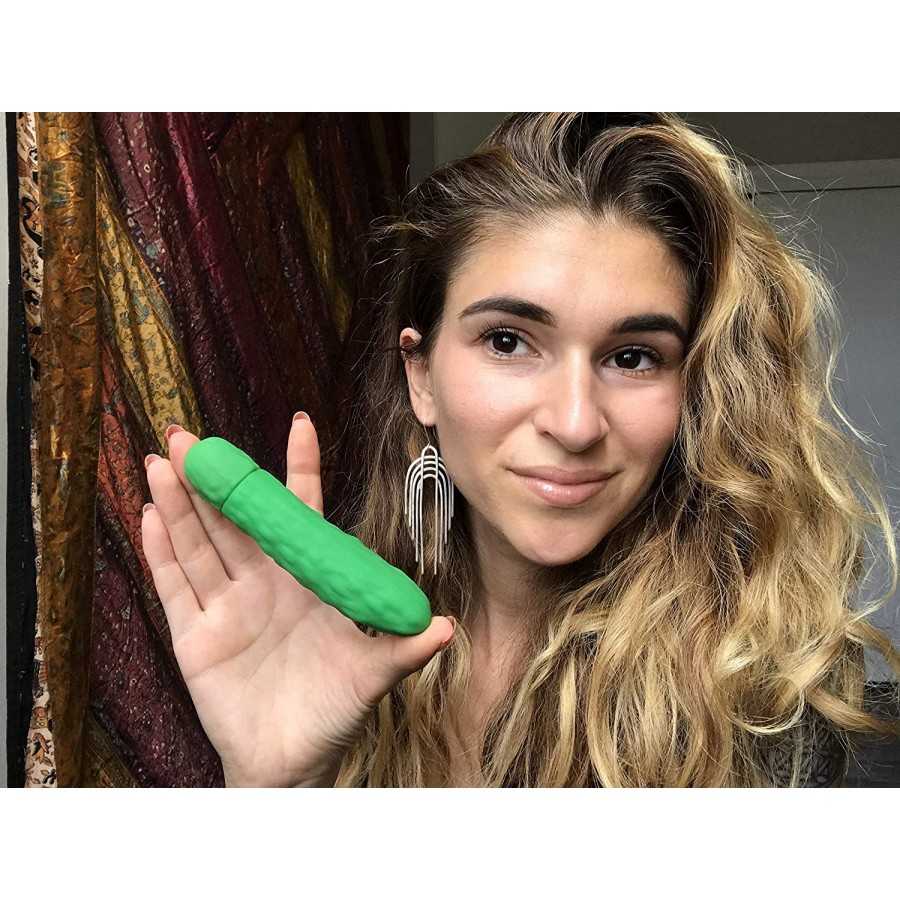 Emojibator | Eggplant Personal Massager | 10 Vibration Settings | Waterproof Vibrator | Medical Grade Body Safe Silicone | AAA B