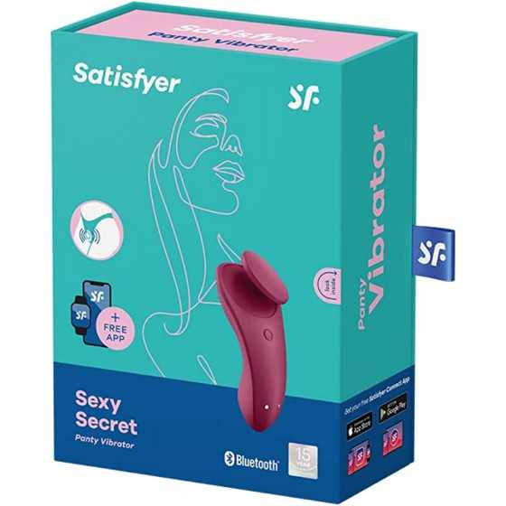 Satisfyer Sexy Secret Panty Vibrator with App Control - Vibrating Clitoris Stimulator, Compatible with Satisfyer App, Waterproof