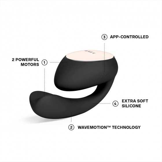 LELO IDA Wave Dual App Controlled Vibe for Couples Vibrator for Women with 2 Powerful Motors and 10 Vibrations Settings, Coral R