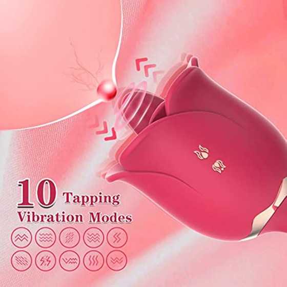 Rose Sex Stimulator for Women Sex Pleasure, Rose Sexual Stimulation Device, Rose Sex Toys for Women Female, Thrusting G Spot Cli