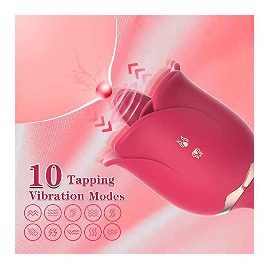 Rose Sex Stimulator for Women Sex Pleasure, Rose Sexual Stimulation Device, Rose Sex Toys for Women Female, Thrusting G Spot Cli