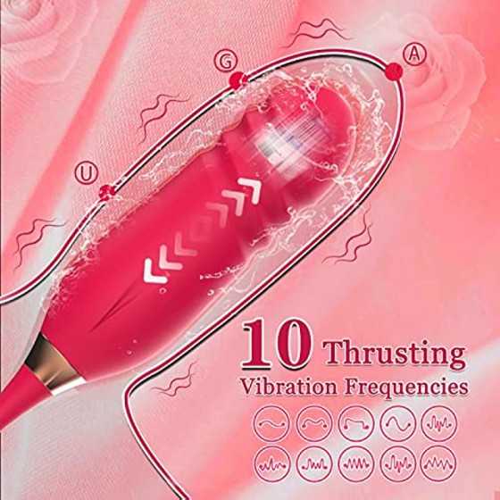Rose Sex Stimulator for Women Sex Pleasure, Rose Sexual Stimulation Device, Rose Sex Toys for Women Female, Thrusting G Spot Cli