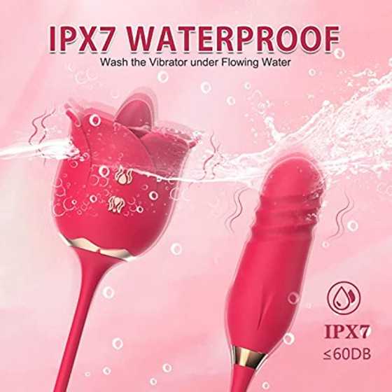 Rose Sex Stimulator for Women Sex Pleasure, Rose Sexual Stimulation Device, Rose Sex Toys for Women Female, Thrusting G Spot Cli