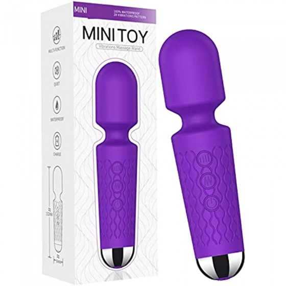 ELLESTAZ New Mini Personal Back, Waterproof Powerful Handheld for Body, Neck, Back, Purple