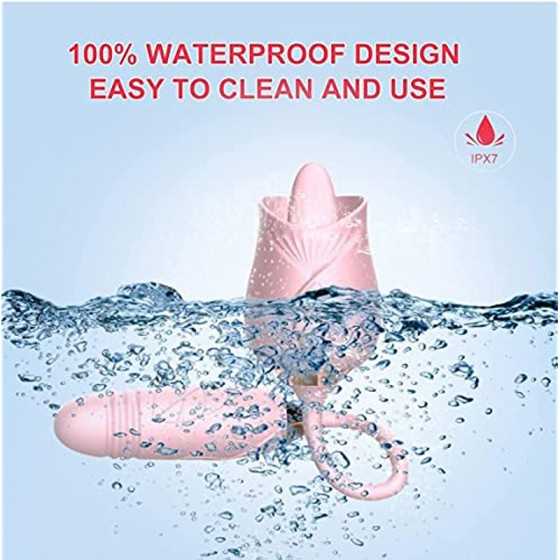 Dual Head Sex Tongue for Licking and Sucking, Rose Toy for Women , Clitorals Stimulator, Electric Women Relaxing Toy, Woman Suct