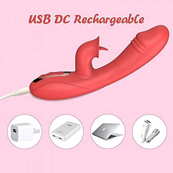 Clitoral G-Spot Vibrator Tongue Licking Toy for Women Pleasure,Waterproof Tongue Rose Sex Toy,Dildo Vibrator Rabbit Clitoris Sti