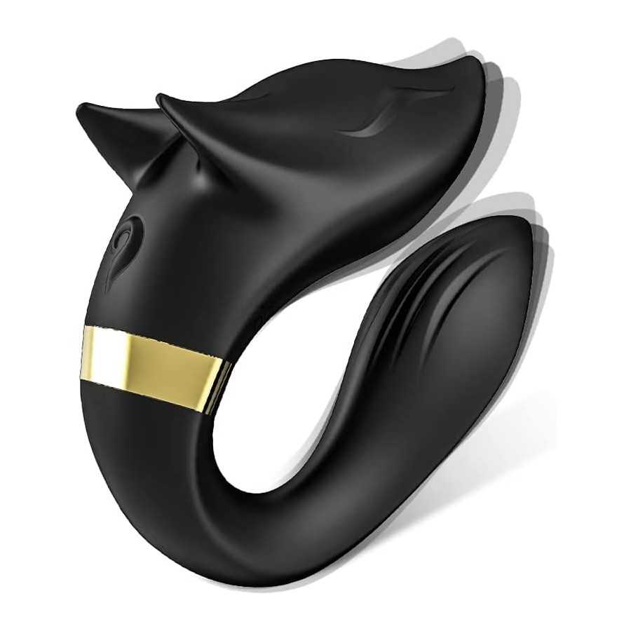 Couple Vibrator for G-spot & Clitoral with 9 Modes Powerful Vibration Patterns, Stimulator Clit， Nipples and Anal， USB Rechargea