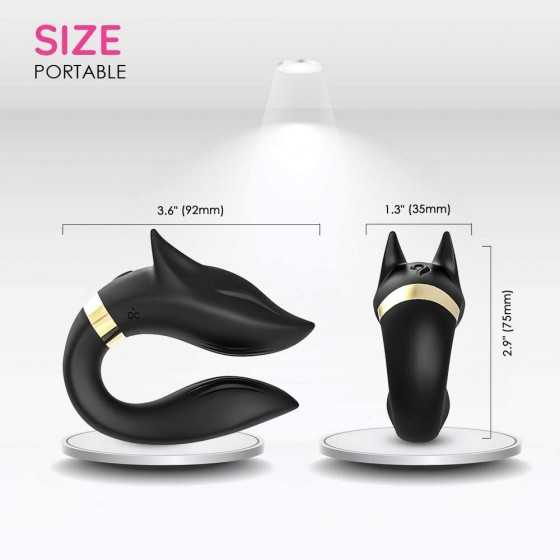 Couple Vibrator for G-spot & Clitoral with 9 Modes Powerful Vibration Patterns, Stimulator Clit， Nipples and Anal， USB Rechargea