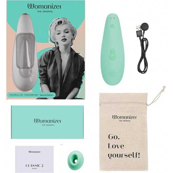 Womanizer x Marilyn Monroe™ Special Edition Pleasure Air Toy, Clitoral Suction Vibrator, Clitoral Stimulator, Clit Sucking Toy, 