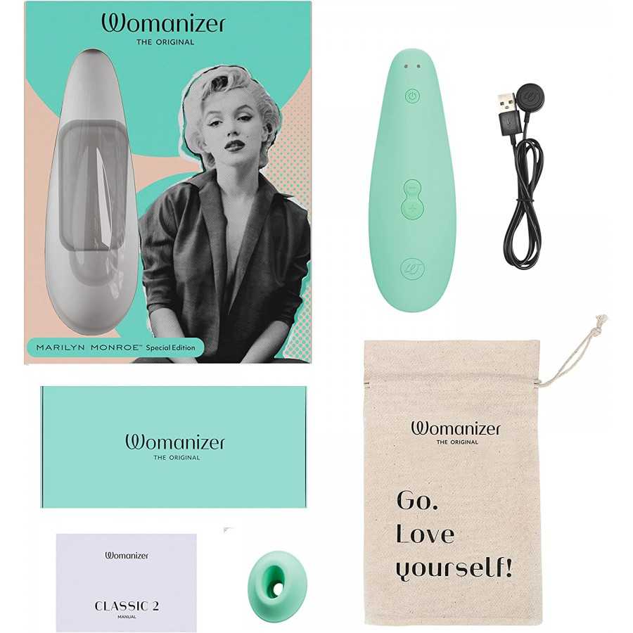 Womanizer x Marilyn Monroe™ Special Edition Pleasure Air Toy, Clitoral Suction Vibrator, Clitoral Stimulator, Clit Sucking Toy, 
