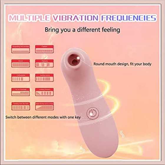Clit Suction Toy,Nipples G Spot Vibrator with 10 Modes Vibrations,Waterproof Clit Stimulator Massager dult Sex Toys for Women Co