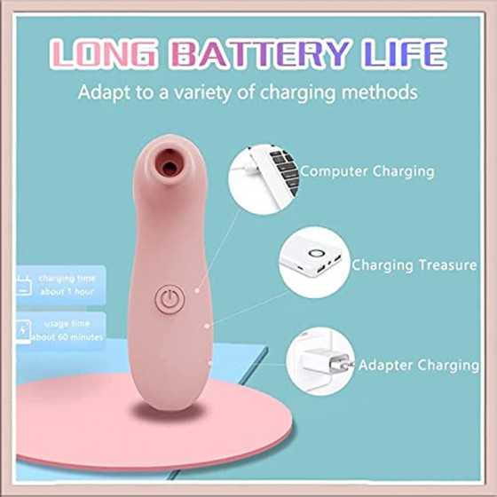 Clit Suction Toy,Nipples G Spot Vibrator with 10 Modes Vibrations,Waterproof Clit Stimulator Massager dult Sex Toys for Women Co