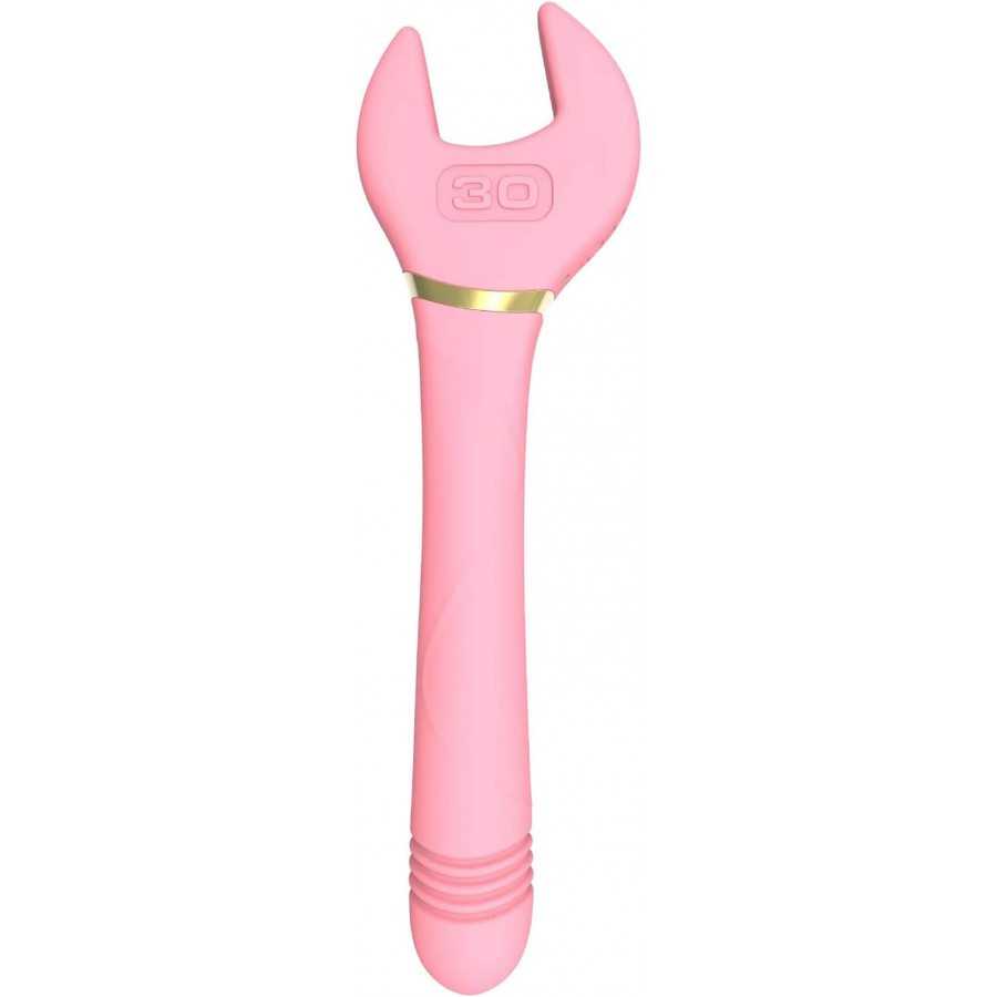Pearlsvibe Wrench Vibrator Sex Toys, Female Vibrators with 10 Thrusting & Vibration Modes, G Spot Vibrator for Clitoral Nipple A