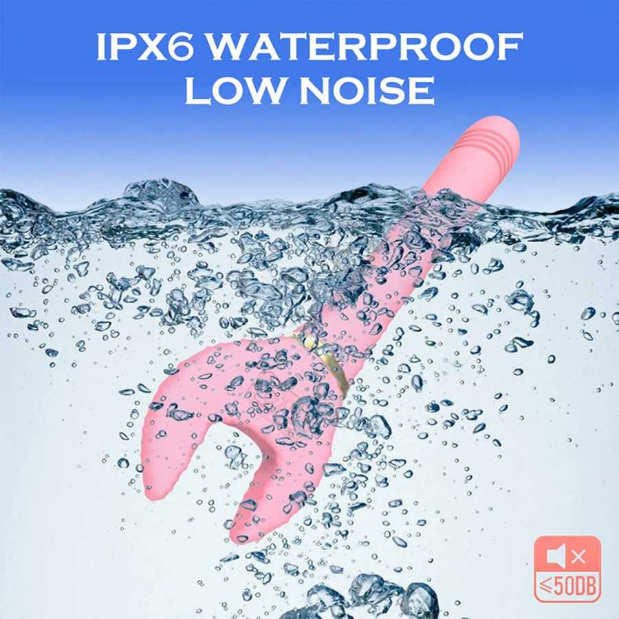 Pearlsvibe Wrench Vibrator Sex Toys, Female Vibrators with 10 Thrusting & Vibration Modes, G Spot Vibrator for Clitoral Nipple A