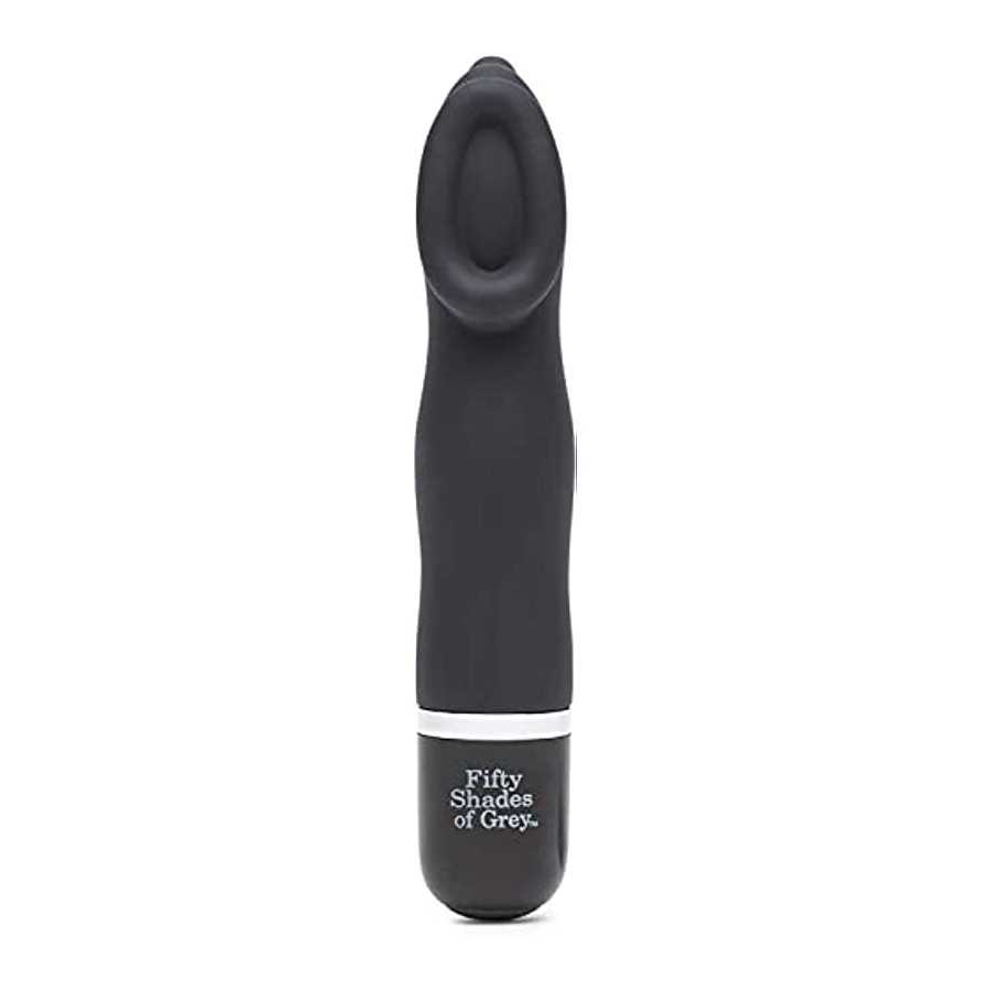 Fifty Shades of Grey Sweet Touch Black Mini Clitoral Vibrator - Waterproof with 10 Speeds and Patterns
