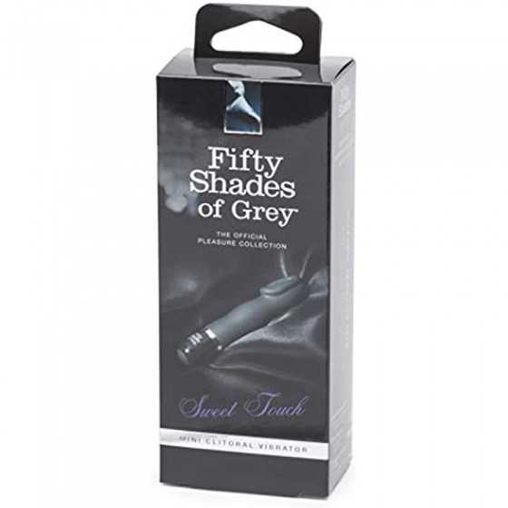 Fifty Shades of Grey Sweet Touch Black Mini Clitoral Vibrator - Waterproof with 10 Speeds and Patterns