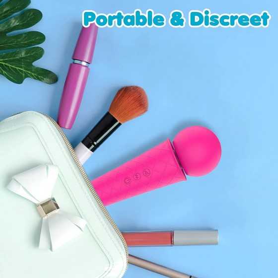 UTIMI Wand Personal Massager - Handheld Rechargeable Magic Waterproof Cordless Massager for Shoulder Neck Back Body Massage with