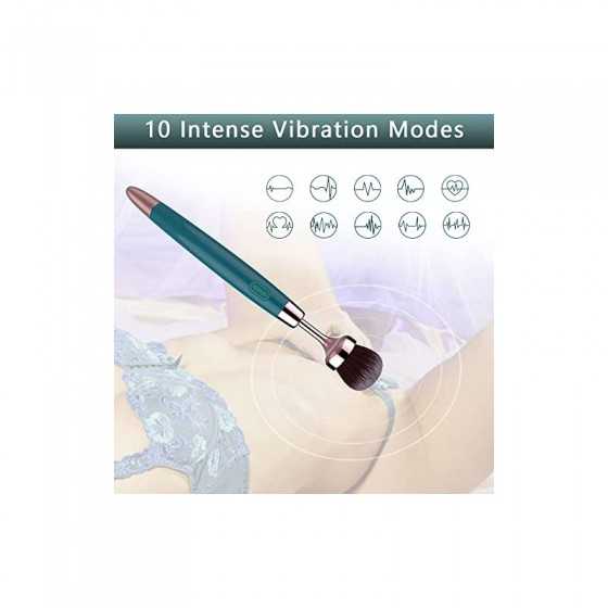 Bullet Vibrator - Makeup Brush Toy with 10 Vibration Modes, G Spot Vibrator for Precision Clitoral Stimulation, Nipple Vaginal A