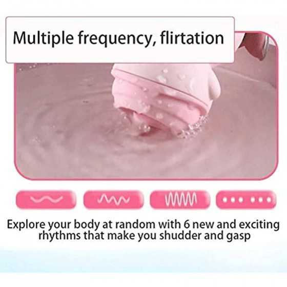 Dan&Dre Tongue Licking Vibrator for Women Clitoris and G-spot Vibrator Waterproof Clitoral Sucking Toy, Pink, Small pig