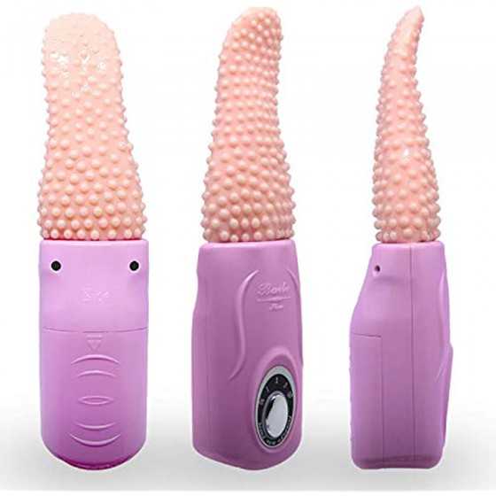 LeLuv Textured Tongue Vibrator Oral Pleasurer