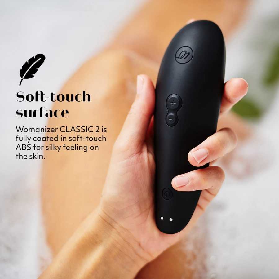 Womanizer Classic 2 Clitoral Vibrator Clit Massaging Vibrating Massager Sex Toy for Women, Black