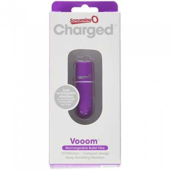 Screaming O Charged Vooom Rechargeable Bullet Vibe, Purple