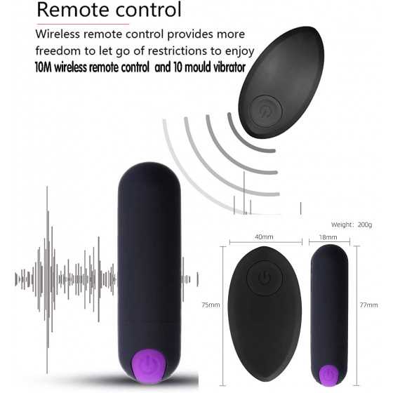 hxfivver Remote Control Vibrator Panties, Vibrating Panties Eggs, Rechargeable Butterfly Bullet Clitorals Stimulator for Women D