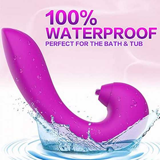 Gruseriour 3 in 1 Clitoral Licking G spot Flapping Vibrator - Adult Sex Toys for Women Deep Vagina Stimulation, Rechargeable & W