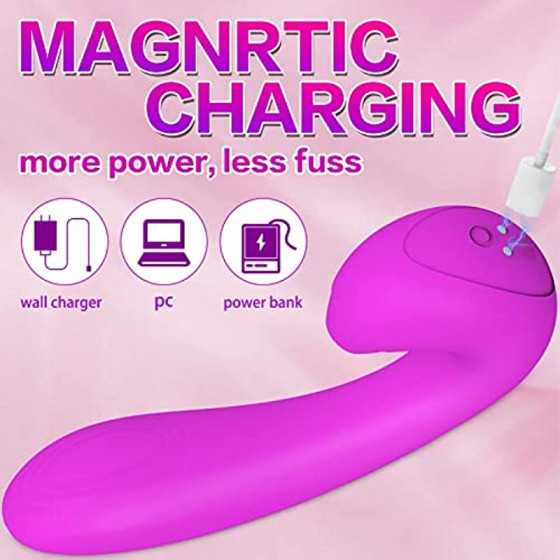 Gruseriour 3 in 1 Clitoral Licking G spot Flapping Vibrator - Adult Sex Toys for Women Deep Vagina Stimulation, Rechargeable & W