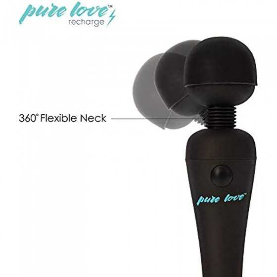 pure love Massage Wand, Personal Vibrator, Full Body Massager, Rechargeable & Waterproof, Handheld, Cordless, Powerful PowerBull