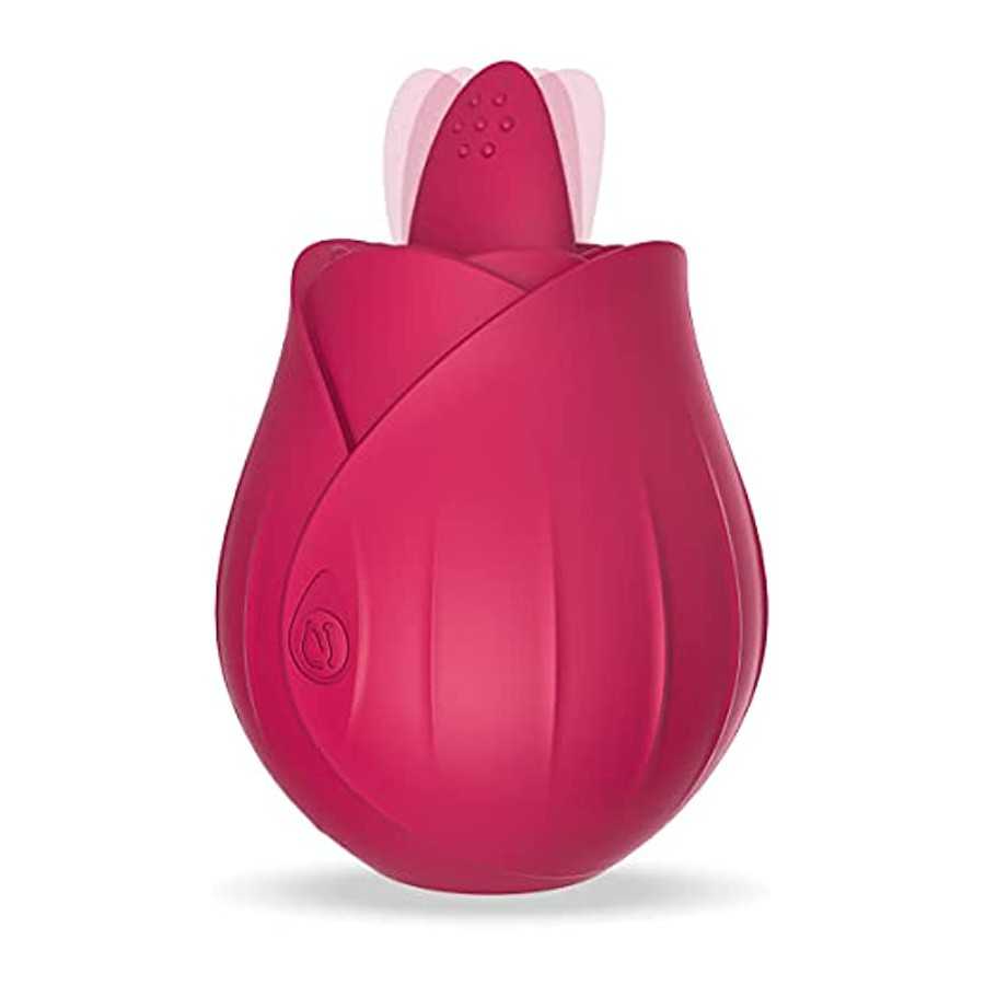 Newly Roses Toys for Women Waterproof, Clitoral Tongue Licking Toy with 9 Powerful Modes for Quick Orgasm, Licking & Vibrating N