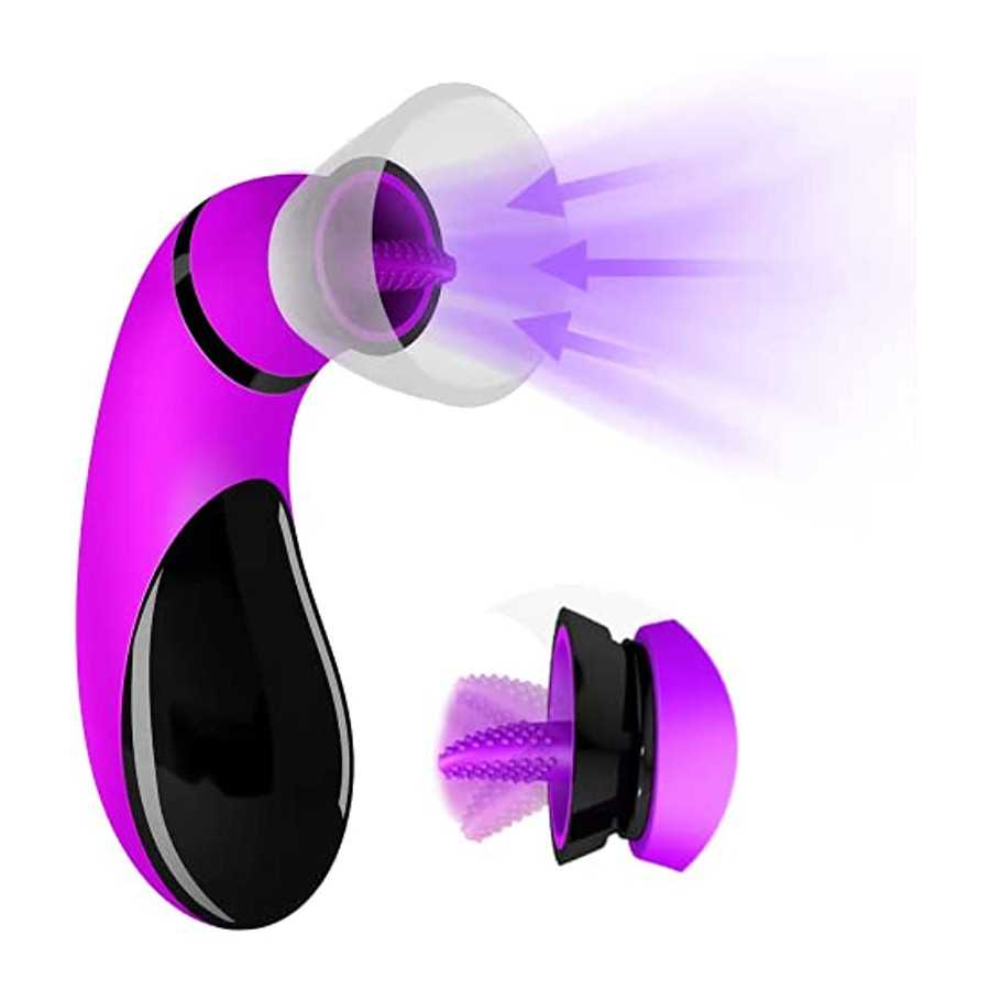 Sucking Vibrator Women Sex Toys - Adult Toys with 7 Sucking and 3 Tongue Licking Modes Vibrators Clitoralis Stimulator for Women
