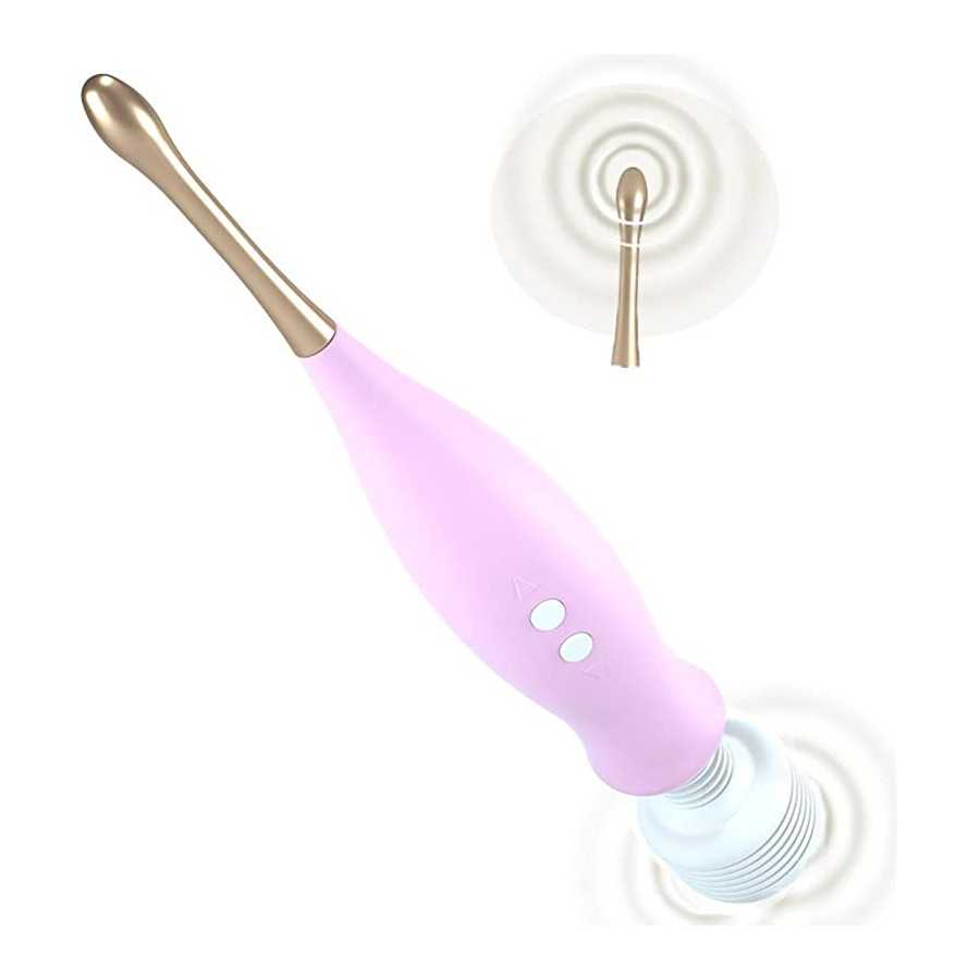 High Frequency Clitoral Vibrator 2 in 1 Clit & G Spot Rabbit Anal Dildo Vibrator Adult Sex Toys Silicone Rechargeable Clitoris V