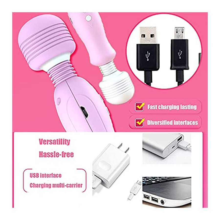 High Frequency Clitoral Vibrator 2 in 1 Clit & G Spot Rabbit Anal Dildo Vibrator Adult Sex Toys Silicone Rechargeable Clitoris V