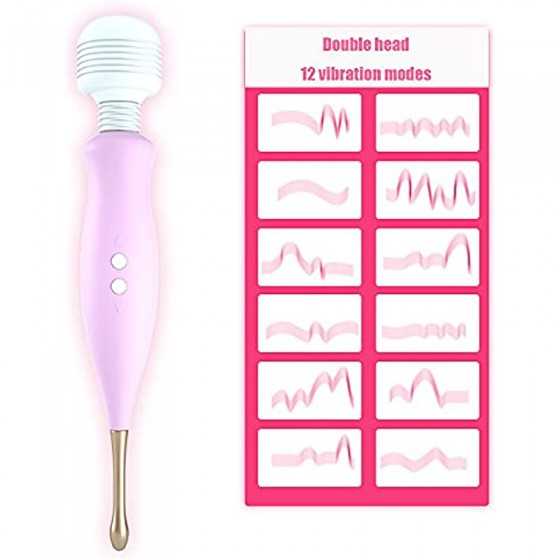 High Frequency Clitoral Vibrator 2 in 1 Clit & G Spot Rabbit Anal Dildo Vibrator Adult Sex Toys Silicone Rechargeable Clitoris V