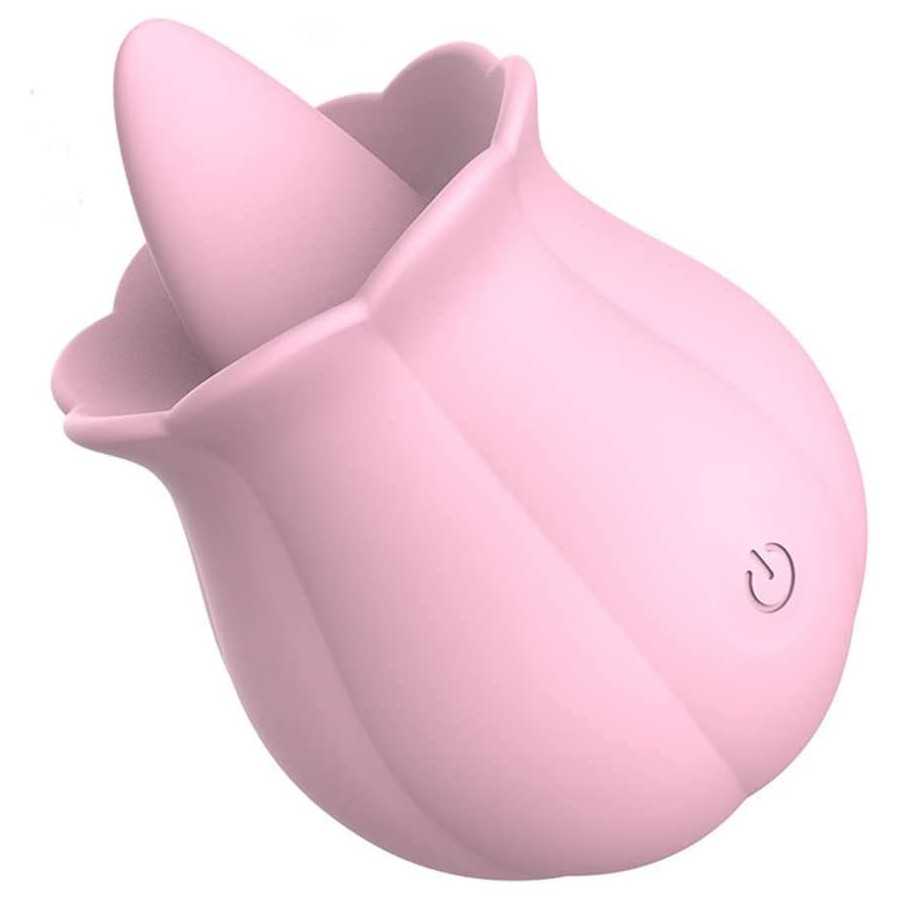 2023 New Women Rose Tongue Suck & Lick Rose 10 Modes Sucker Sucking Toys Adult The Rose Toy for Women Couples Vibrator Toy (Pink