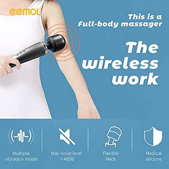 EEMOL Rechargeable Personal Massager Vibrator, Wireless with 20 Vibration Patterns 8 Multi-Speed - Sex Toys for Women Girl's Gif