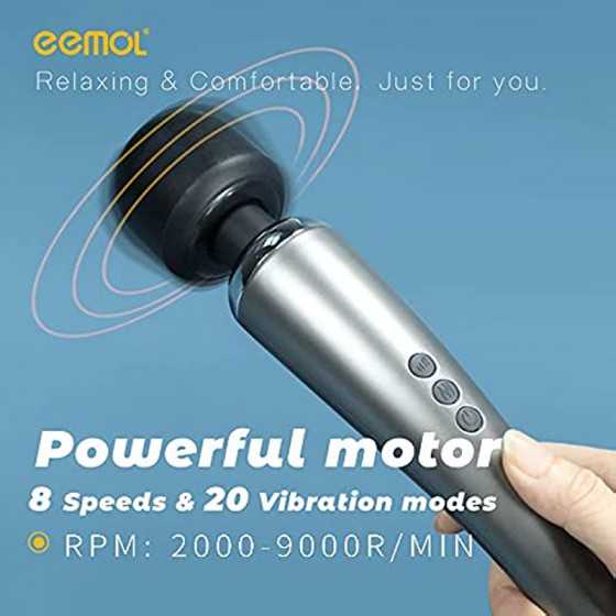 EEMOL Rechargeable Personal Massager Vibrator, Wireless with 20 Vibration Patterns 8 Multi-Speed - Sex Toys for Women Girl's Gif