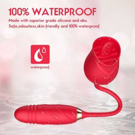 2022 New Rose Sex Toy for Woman Sex Pleasure Toy for Women Sexual Rechargeable Adult Toy for Women Couples, Powerful Tongue Suck