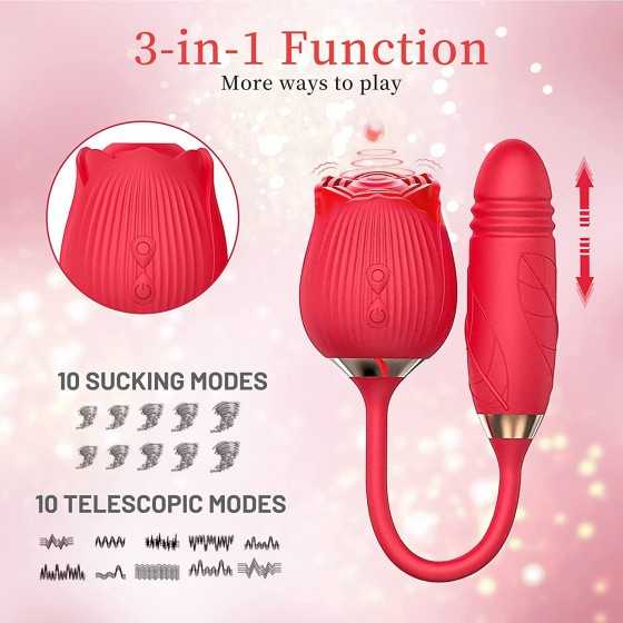 Clitoral Sucking Vibrator for Clit G Spot Stimulation, Adult Sex Toys with Remote Control for Women and Couple, Vibrating Stimul
