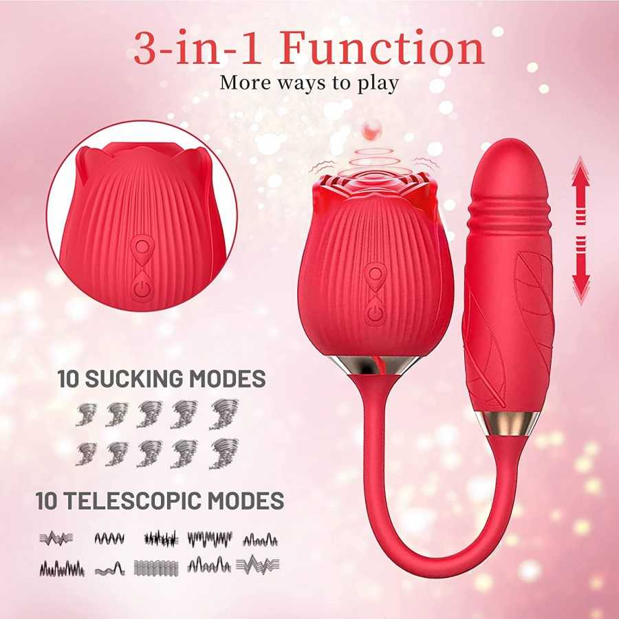 Clitoral Sucking Vibrator for Clit G Spot Stimulation, Adult Sex Toys with Remote Control for Women and Couple, Vibrating Stimul