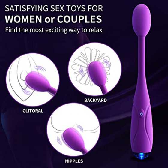 G Spot Vibrator Dildo with 10 Vibration Modes,Finger Vibrating Massagers Sexual Stimulator for Clitoral Vagina and Anal Stimulat