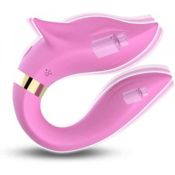 Wearable Clitoral G-Spot Vibrator - Stimulate Female Clit Dildo, Nine Powerful Vibration Modes Waterproof Vibrator, Precise G-Sp