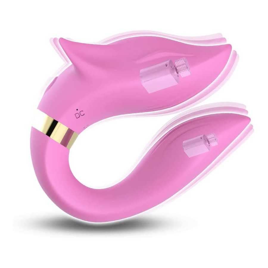 Wearable Clitoral G-Spot Vibrator - Stimulate Female Clit Dildo, Nine Powerful Vibration Modes Waterproof Vibrator, Precise G-Sp