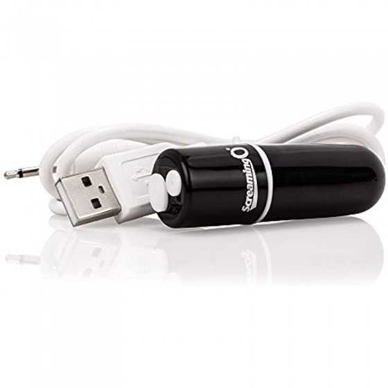 Screaming O Charged Vooom Rechargeable Bullet Vibe, Black